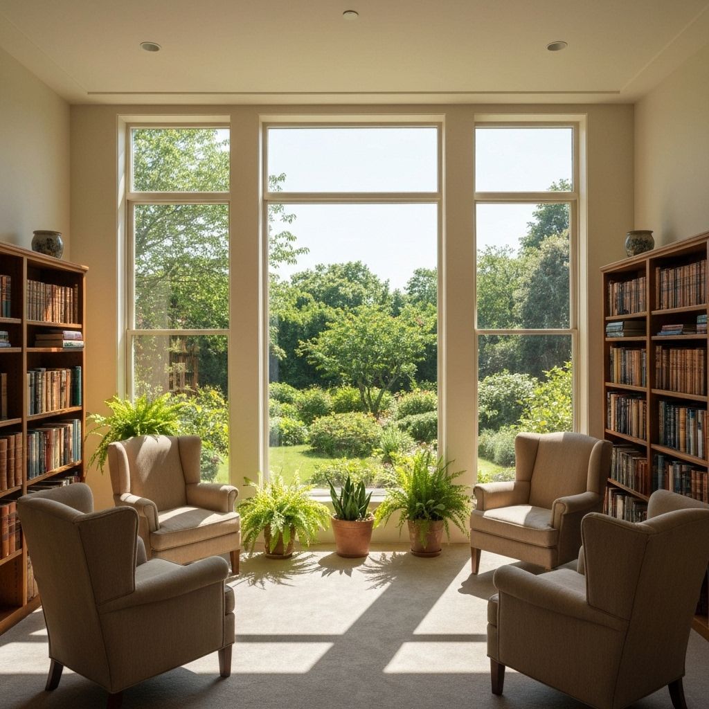 Sala con luz natural